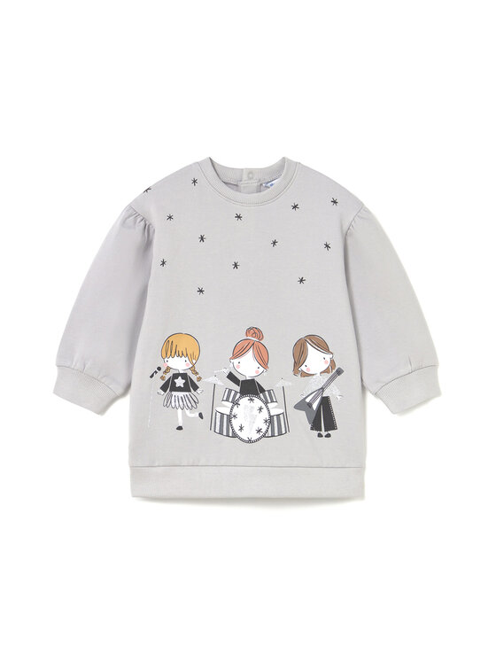 Mayoral Mayoral Трикотажна сукня 2921 Сірий Regular Fit