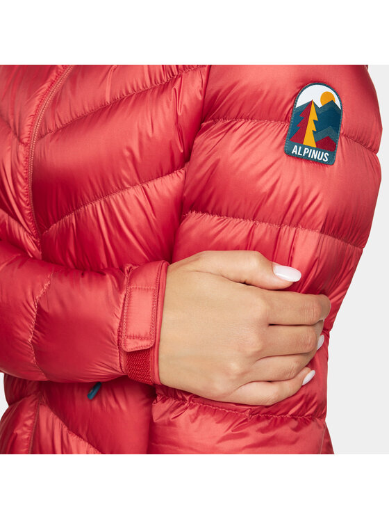 Alpinus Alpinus Kurtka puchowa Rocca Czerwony Slim Fit