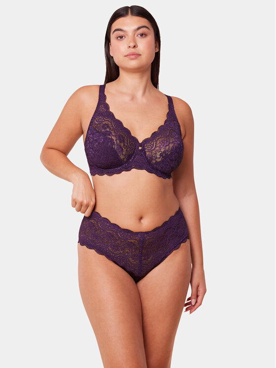 Triumph Biustonosz z fiszbiną Amourette 300 W X 10166797 Fioletowy