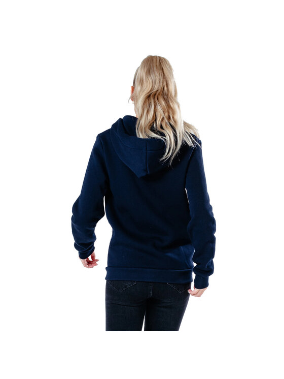 HYPE HYPE Bluza Justhype Drawstring Zip Hoodie Granatowy Regular Fit