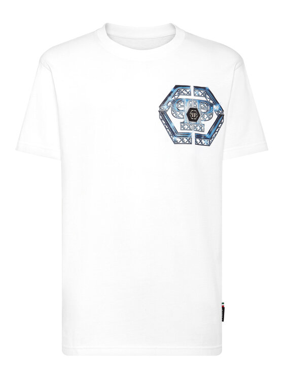 PHILIPP PLEIN PHILIPP PLEIN T-Shirt 6933 Bílá Regular Fit