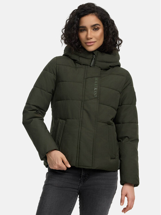 Marikoo Marikoo Kurtka zimowa Elira Zielony Regular Fit