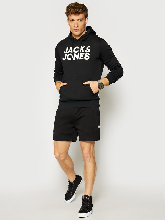 Jack&Jones Jack&Jones Bluza Corp Logo 12152840 Czarny Regular Fit