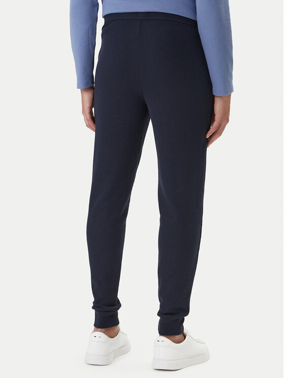 BOSS BOSS Teplákové nohavice Waffle 50535878 Tmavomodrá Regular Fit