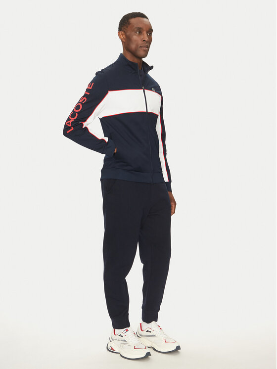 Lacoste Lacoste Technisches Sweatshirt SH8942 Dunkelblau Regular Fit