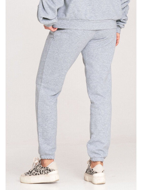 FIGL FIGL Spodnie dresowe M1056 Szary Jogger Fit