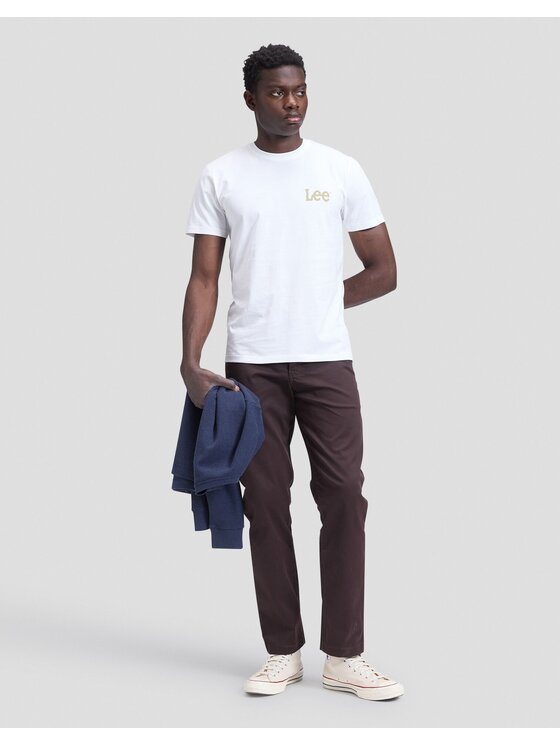 Lee Lee T-Shirt GRAPHIC TEE Biały Regular Fit