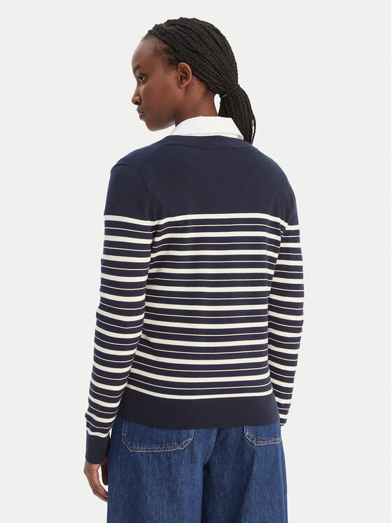 Tommy Hilfiger Tommy Hilfiger Sveter WW0WW40098 Tmavomodrá Regular Fit