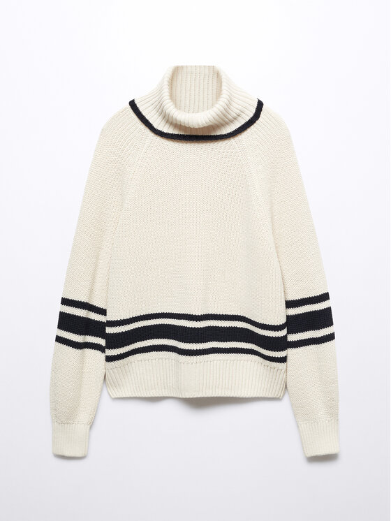 Mango Mango Garbó Tuxi 57005830 Ekru Regular Fit