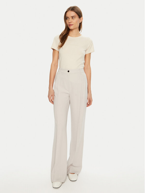 Calvin Klein Jeans Calvin Klein Jeans Tričko Institutional Graphic J20J224990 Béžová Slim Fit