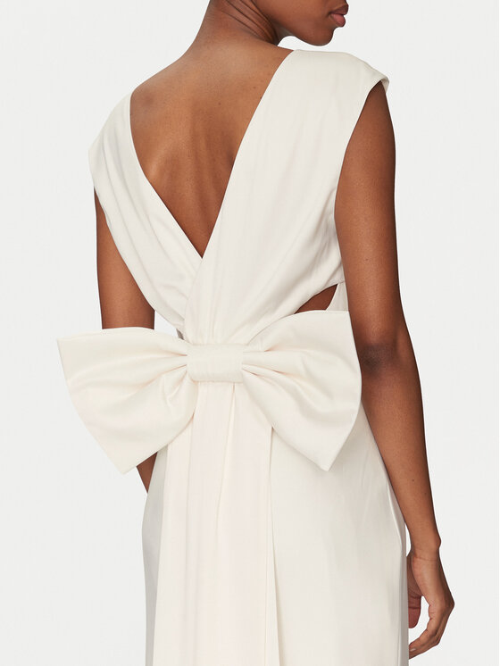 YAS YAS Официална рокля Dottea 26036356 Екрю Regular Fit