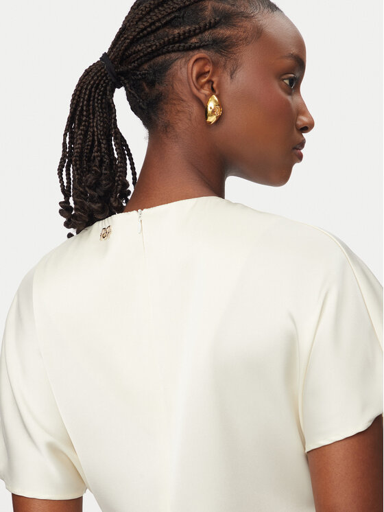 Rinascimento Rinascimento Abito da cocktail CFC0127457003 Bianco Regular Fit