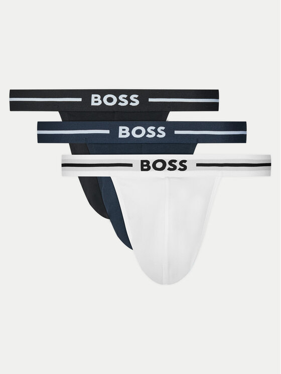 BOSS 3 pāru Jock Strap īso slip apakšbikšu komplekts 50532454 Daudzkrāsains