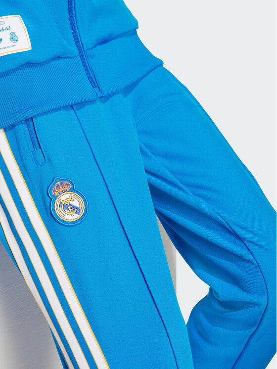 adidas adidas Spodnie dresowe Real Madrid Terrace Icons Niebieski jasny Slim Fit