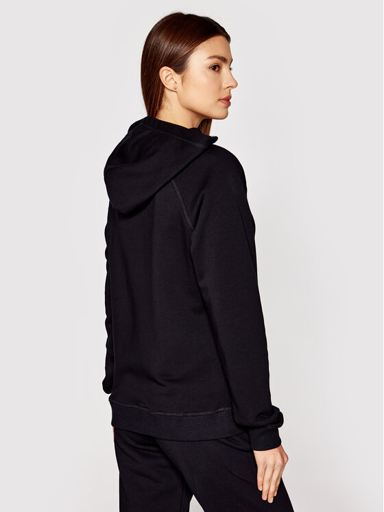 PLNY LALA PLNY LALA Felpa Kiss PL-BL-HO-00048 Nero Regular Fit