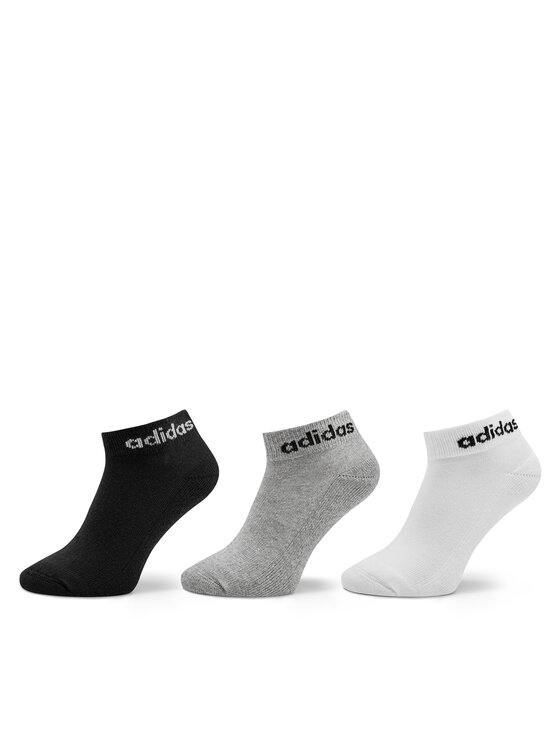 adidas adidas Krátke ponožky Linear Ankle Socks Cushioned Socks 3 Pairs IC1304 Sivá