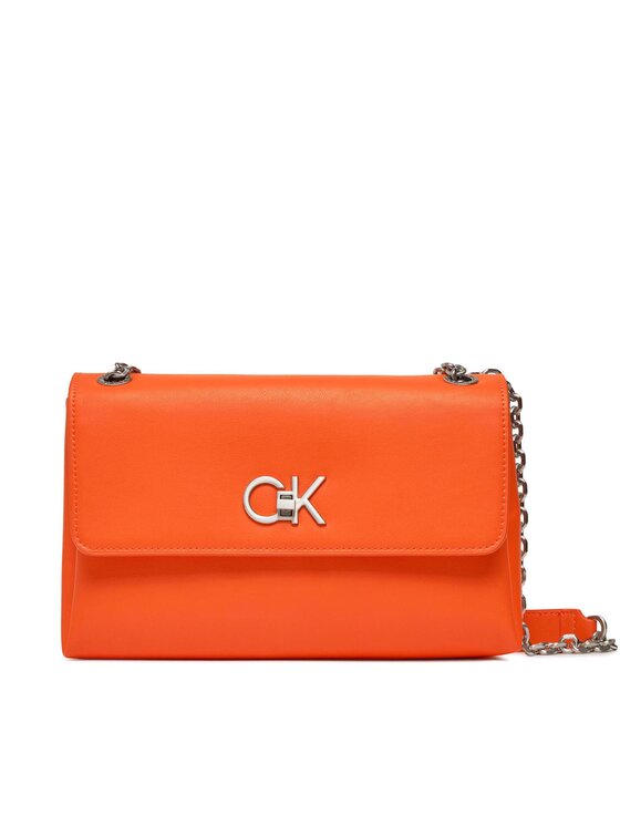 Calvin Klein Ročna Torba Re-Lock Ew Conv Crossbody K60K611084 Oranžna