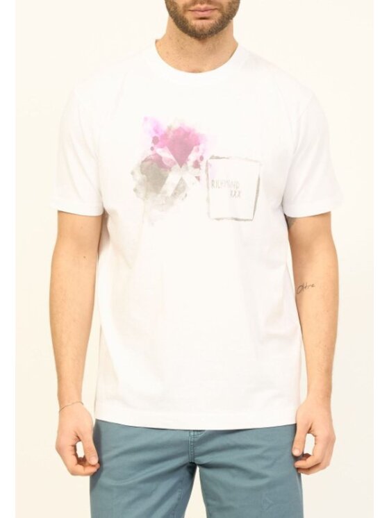 John Richmond John Richmond T-shirt T-shirt da uomo John Richmond Bianco Regular Fit