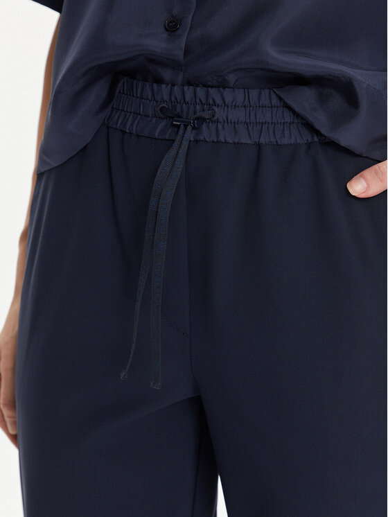 Marella Marella Pantaloni di tessuto Toast 2413131065 Blu scuro Regular Fit