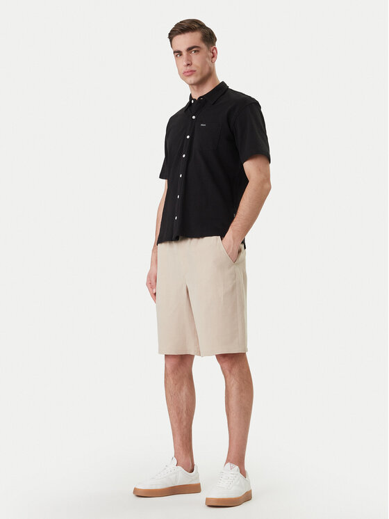 Guess Guess Sportovní kraťasy F6GD01 WN202 Béžová Regular Fit