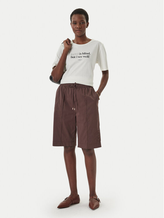Liu Jo Sport Liu Jo Sport Športové kraťasy TA6289 T416A Hnedá Relaxed Fit