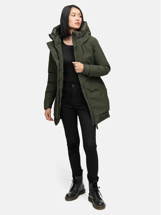 Navahoo Navahoo Kurtka zimowa Winterprinzessin Zielony Regular Fit
