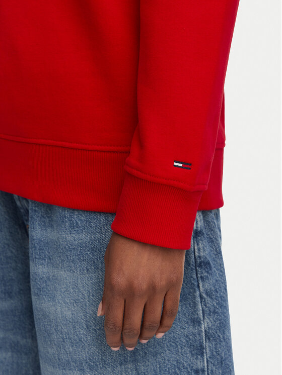 Tommy Jeans Tommy Jeans Felpa Ess Logo DW0DW22829 Rosso scuro Regular Fit