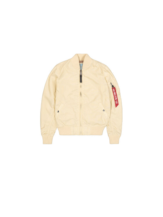 Alpha Industries Alpha Industries Kurtka bomber MA-1 TT Light Bomber Jacket Women Beżowy Slim Fit
