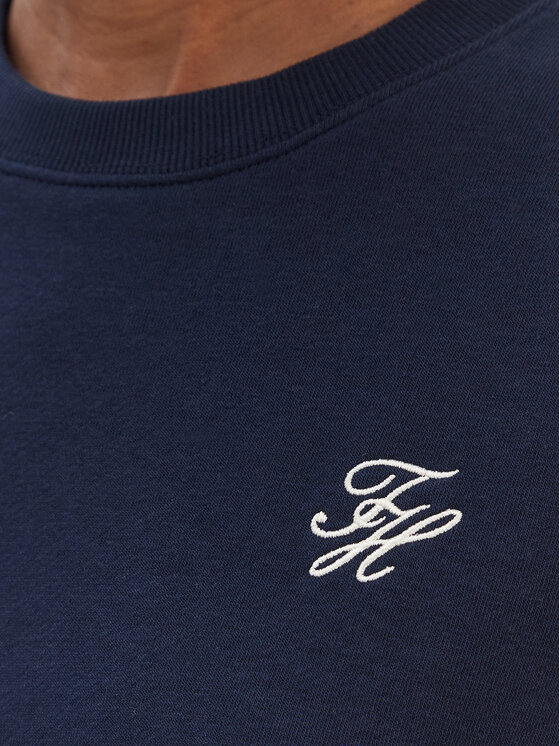 Tommy Hilfiger Tommy Hilfiger Majica dugih rukava Script WW0WW49418 Tamnoplava Regular Fit