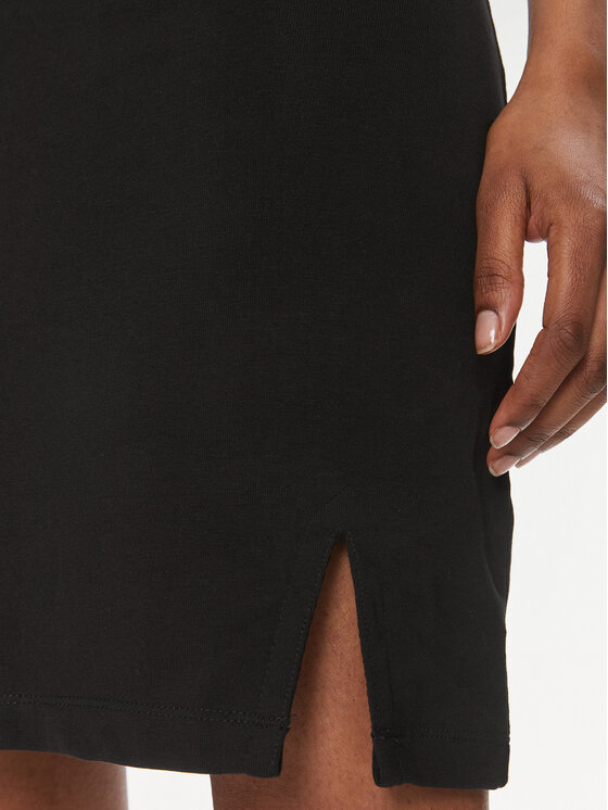 Tommy Jeans Tommy Jeans Rochie de vară Script DW0DW17926 Negru Regular Fit