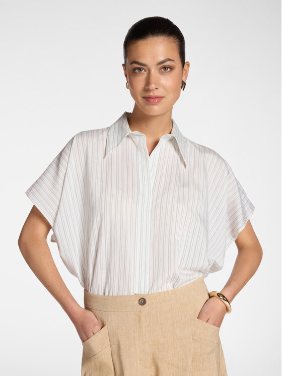 Elena Mirò Elena Mirò Camicia 5000E000113N001 Bianco Regular Fit