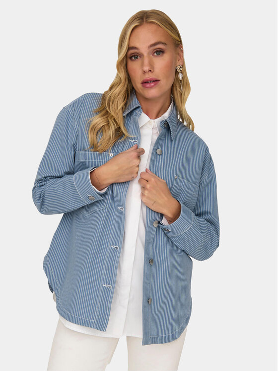 ONLY ONLY Koszula Merle 15312897 Niebieski Loose Fit