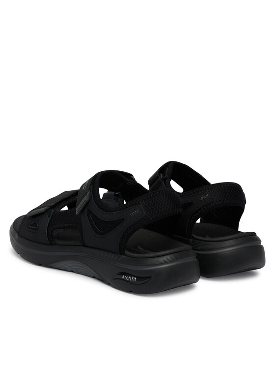 Skechers Skechers Sandali Skechers Go Walk Arch Fit 2.0 Sandal - Capistrano Nero
