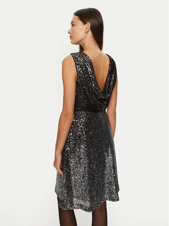 DKNY DKNY Kokteilikleit DD4HZB44 Must Slim Fit