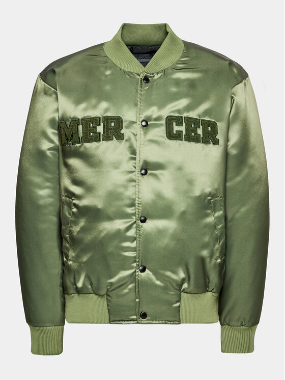 Mercer Amsterdam Bundy bomber Unisex The Varsity MEAP233003 Zelená Classic Fit