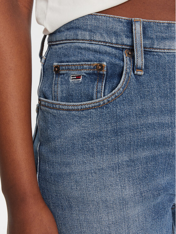 Tommy Jeans Tommy Jeans Traperice Layla DW0DW20644 Plava Straight Fit