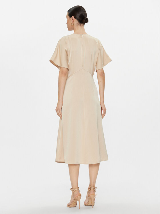 MICHAEL Michael Kors MICHAEL Michael Kors Ежедневна рокля MF381OI99G Бежов Regular Fit