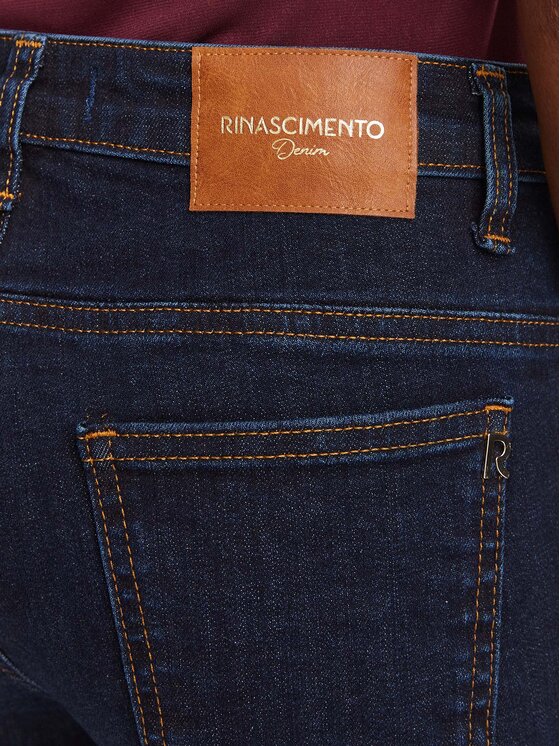 Rinascimento Rinascimento Blugi CFC0129938003 Bleumarin Wide Leg
