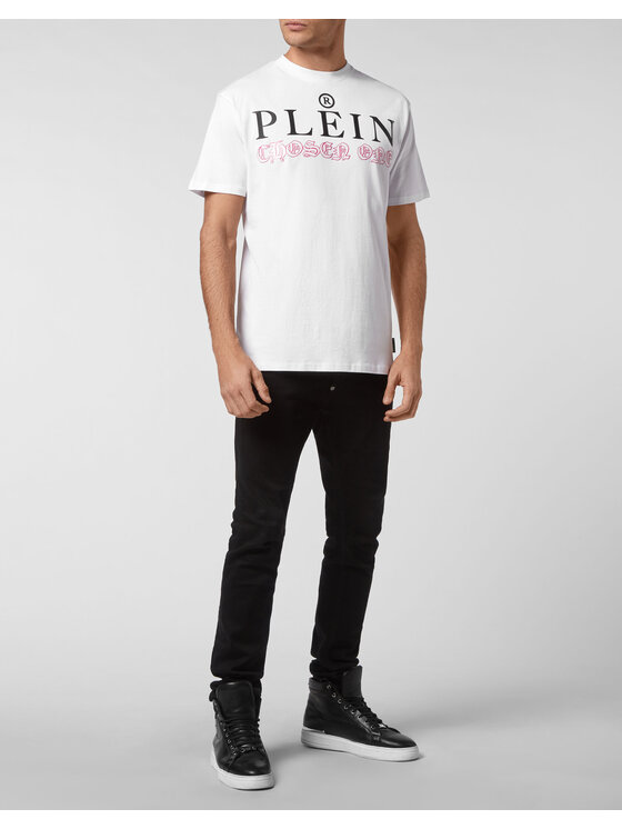 PHILIPP PLEIN PHILIPP PLEIN T-Shirt 1433 Różowy Regular Fit