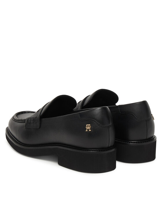 Tommy Hilfiger Tommy Hilfiger Loafers Elettra Penny Leather FW0FW09360 Negru