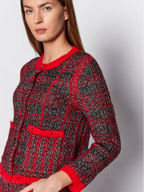 PINKO Pinko Kardigan Belcolore 1G169M Y776 Červená Regular Fit