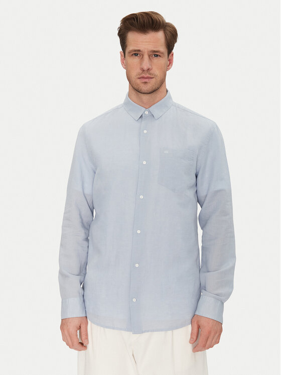 Calvin Klein Calvin Klein Marškiniai K10K114488 Žydra Regular Fit