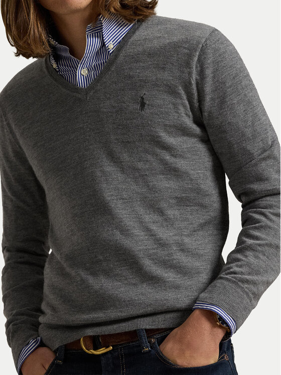 Polo Ralph Lauren Polo Ralph Lauren Megztinis 710941105002 Tamsiai pilka Regular Fit