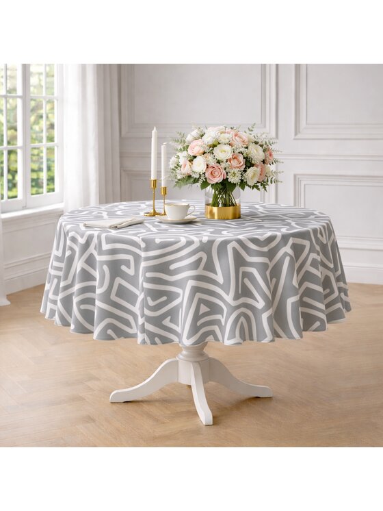 Roseberry Home Roseberry Home Obrus z abstrakcyjnym wzorem Infinity Czerwony