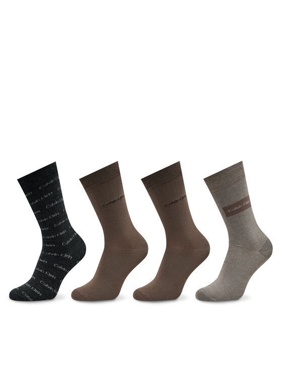 Set di 4 paia di calzini lunghi da uomo Calvin