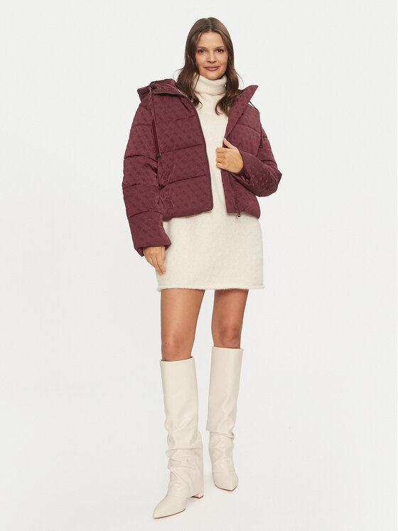 Guess Guess Prehodna jakna Daisy W4BL36 WGJZ0 Bordo rdeča Regular Fit