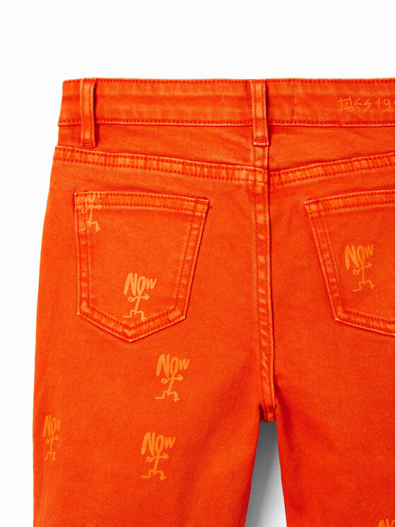 Desigual Desigual Jeans kratke hlače 23SBDD01 Rjava Regular Fit