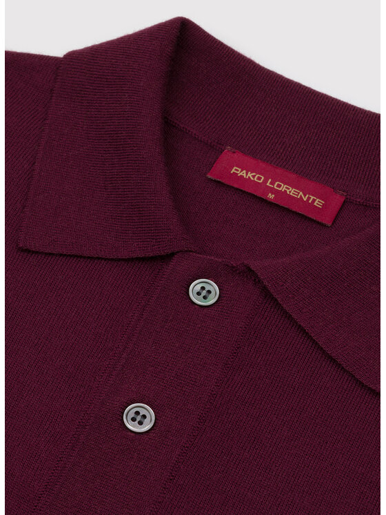 Pako Lorente Pako Lorente Sweter P26WP-2X-002 Bordowy Regular Fit