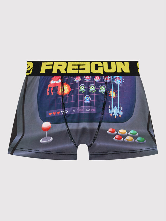Freegun Freegun Bokseršorti Geek Gaming Arcade FGPA15/3/BM/SPA Pelēks