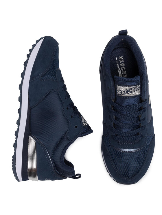 Skechers Skechers Sneakersy Goldn Gurl 111/NVY Granatowy